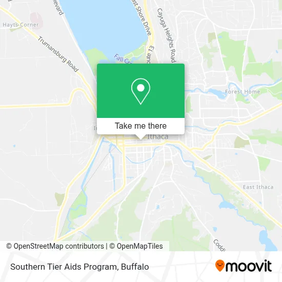 Southern Tier Aids Program map