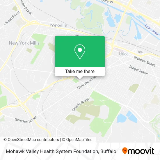 Mohawk Valley Health System Foundation map