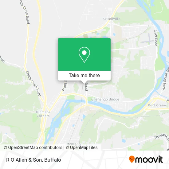 R O Allen & Son map