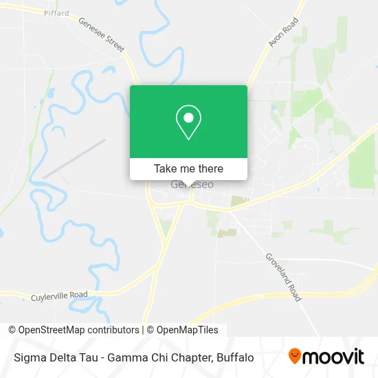 Sigma Delta Tau - Gamma Chi Chapter map