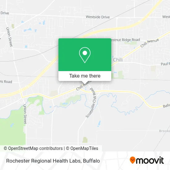 Rochester Regional Health Labs map