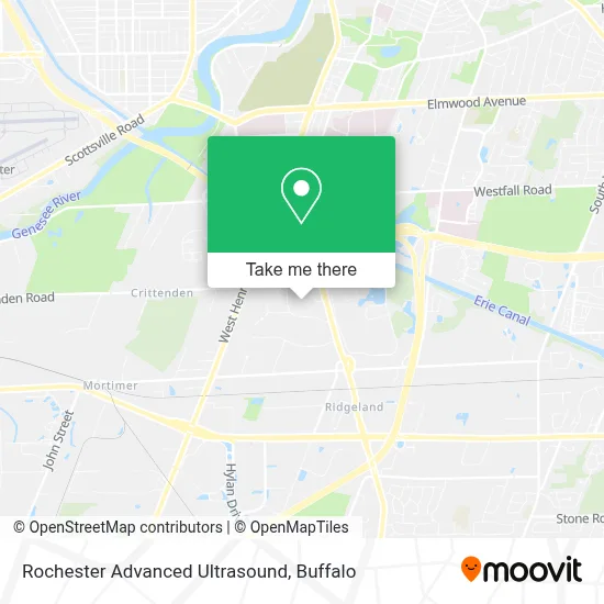 Rochester Advanced Ultrasound map
