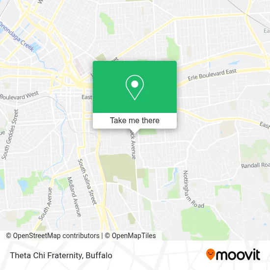 Theta Chi Fraternity map
