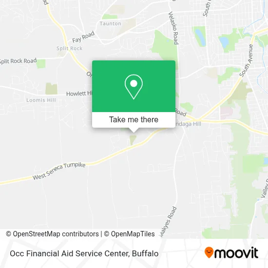 Occ Financial Aid Service Center map