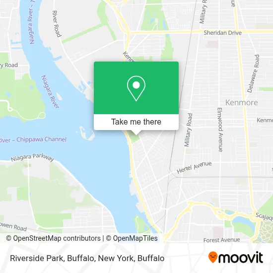 Riverside Park, Buffalo, New York map