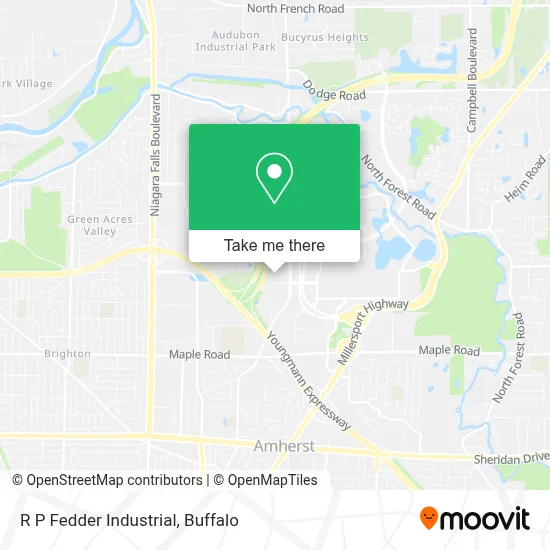R P Fedder Industrial map