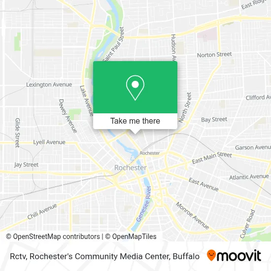 Rctv, Rochester's Community Media Center map