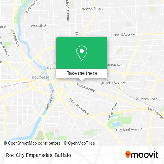 Roc City Empanadas map