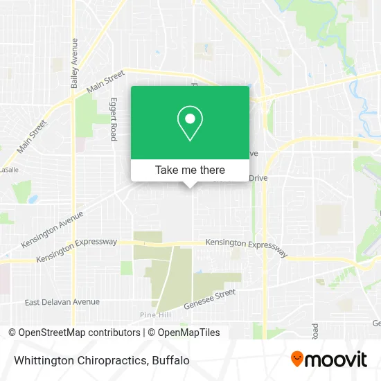 Whittington Chiropractics map