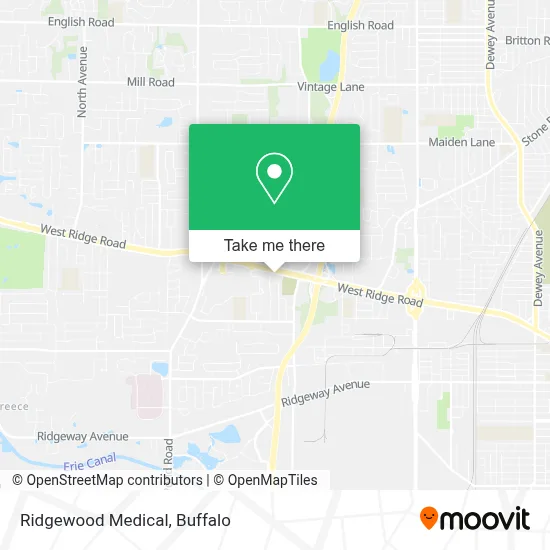 Ridgewood Medical map
