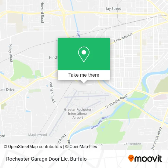 Rochester Garage Door Llc map