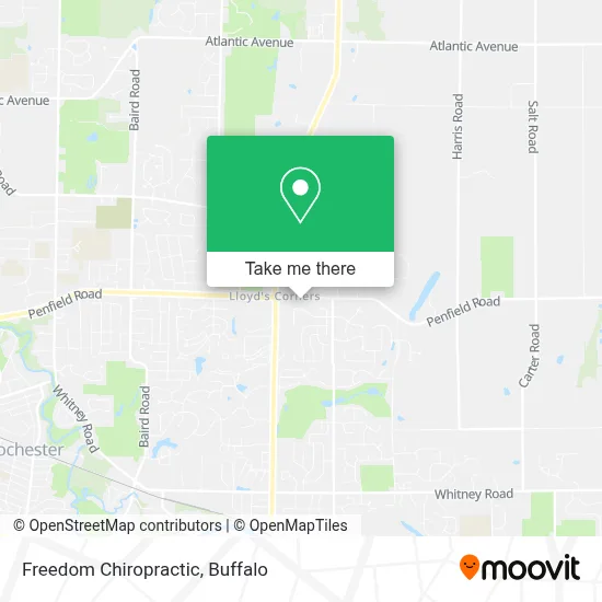Freedom Chiropractic map