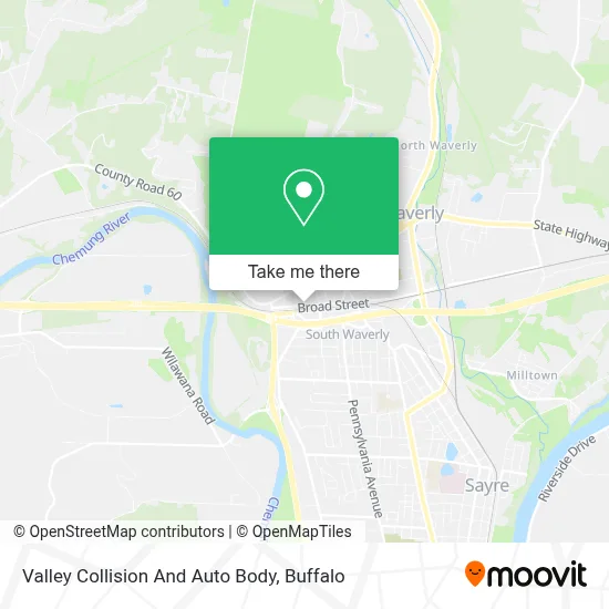 Valley Collision And Auto Body map