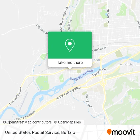 United States Postal Service map