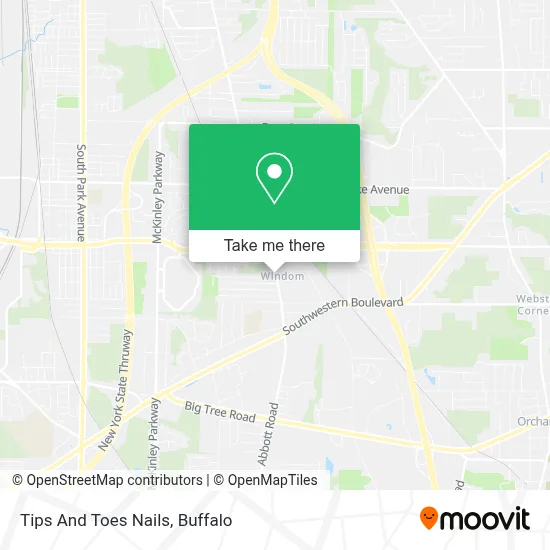Tips And Toes Nails map