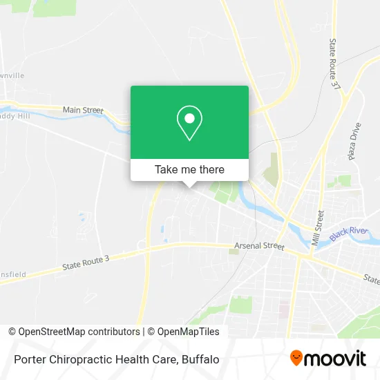Porter Chiropractic Health Care map