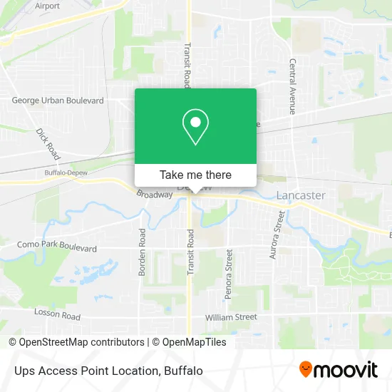 Ups Access Point Location map