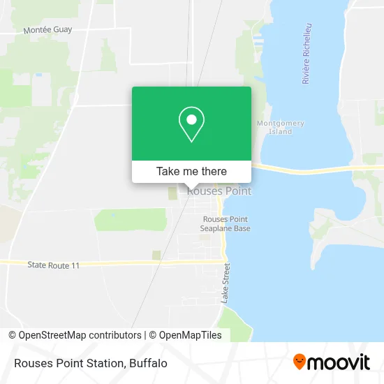 Rouses Point Station map