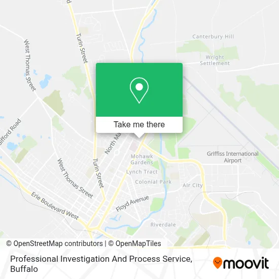 Professional Investigation And Process Service map