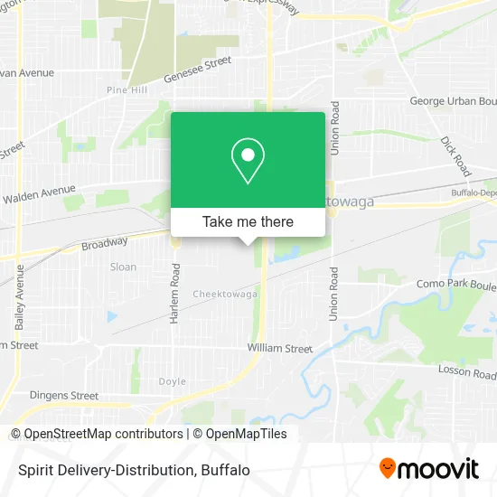 Spirit Delivery-Distribution map