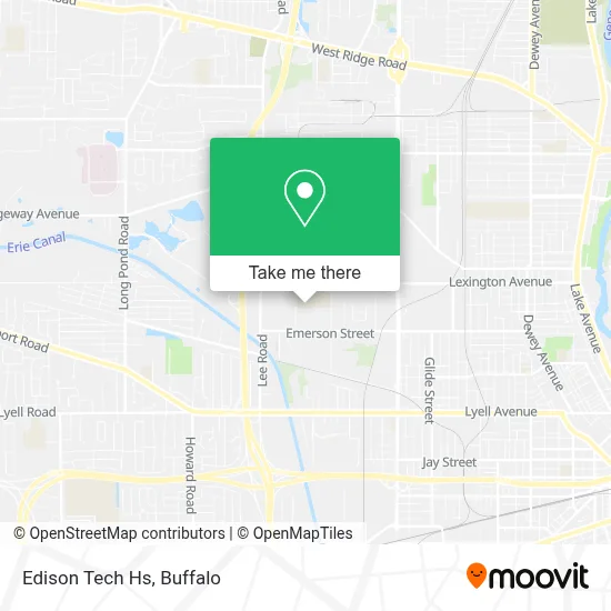 Edison Tech Hs map