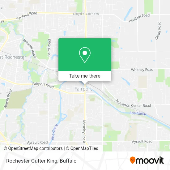 Rochester Gutter King map