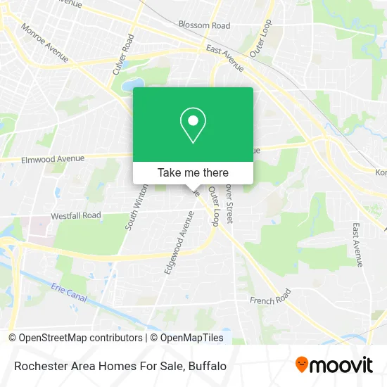 Rochester Area Homes For Sale map