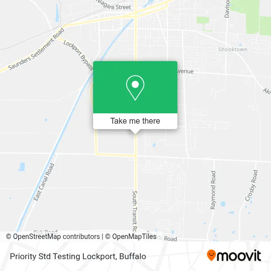 Priority Std Testing Lockport map