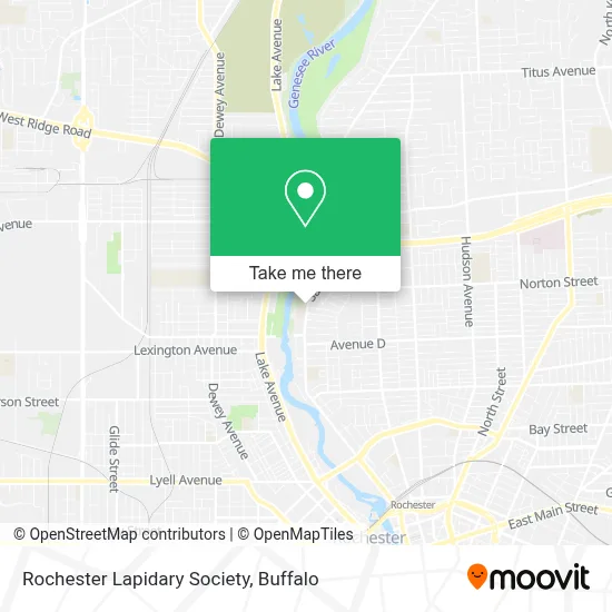 Rochester Lapidary Society map
