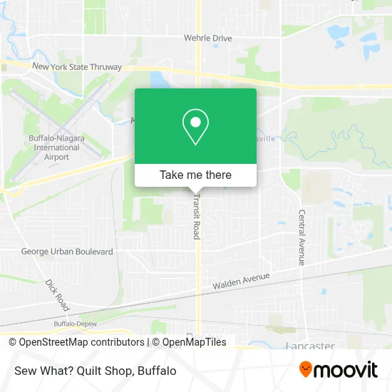 Sew What? Quilt Shop map