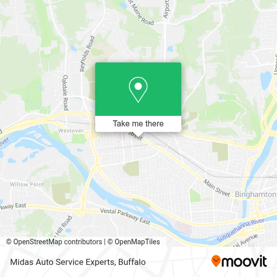 Midas Auto Service Experts map