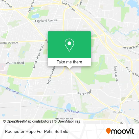 Rochester Hope For Pets map