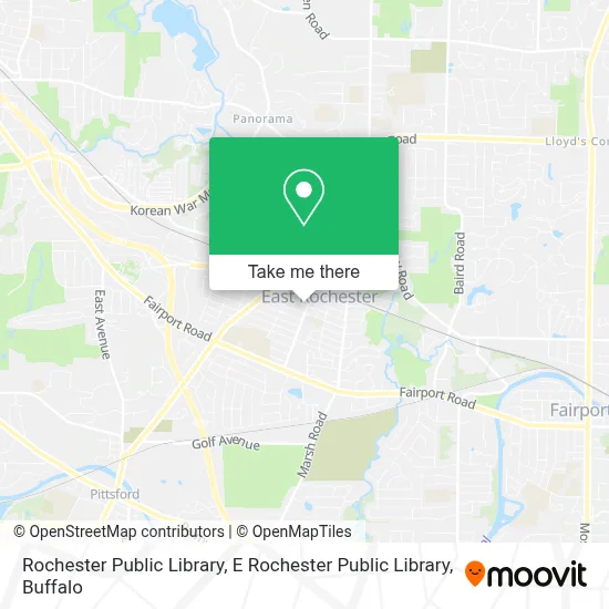 Rochester Public Library, E Rochester Public Library map