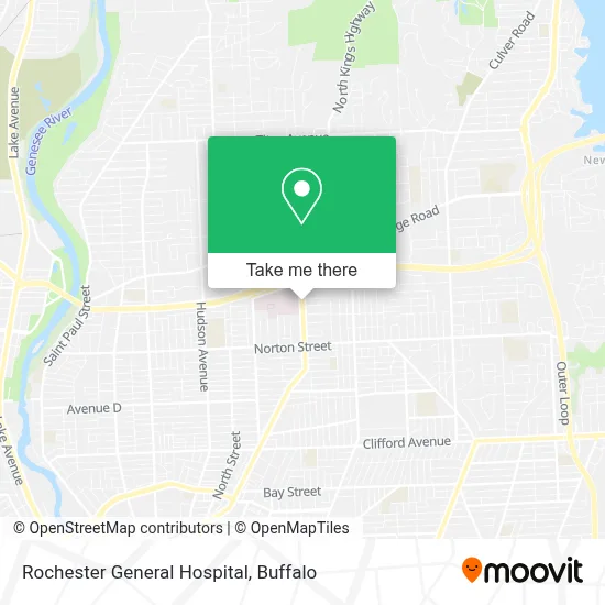 Rochester General Hospital map