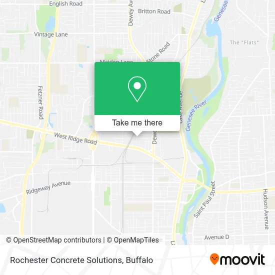 Rochester Concrete Solutions map