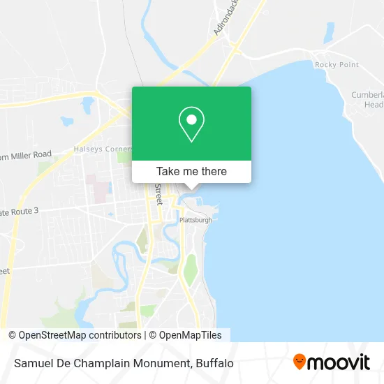 Samuel De Champlain Monument map