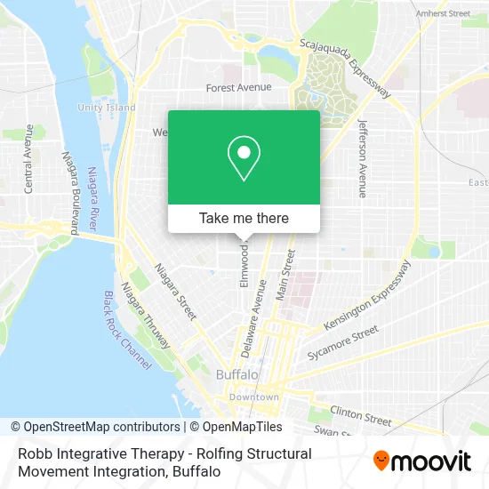 Robb Integrative Therapy - Rolfing Structural Movement Integration map
