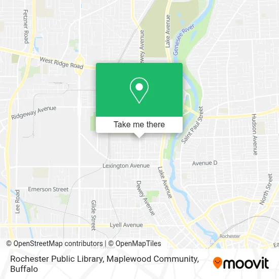 Rochester Public Library, Maplewood Community map