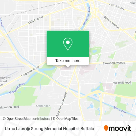 Urmc Labs @ Strong Memorial Hospital map