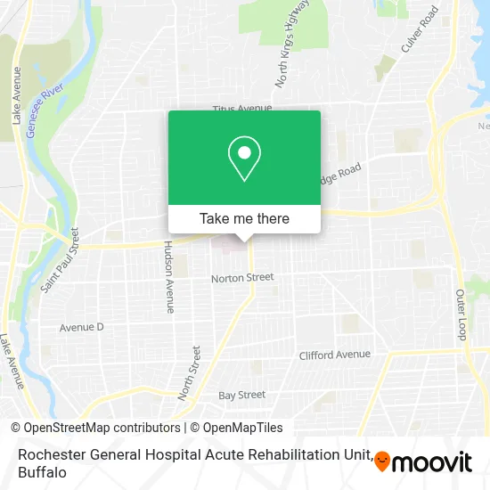 Rochester General Hospital Acute Rehabilitation Unit map