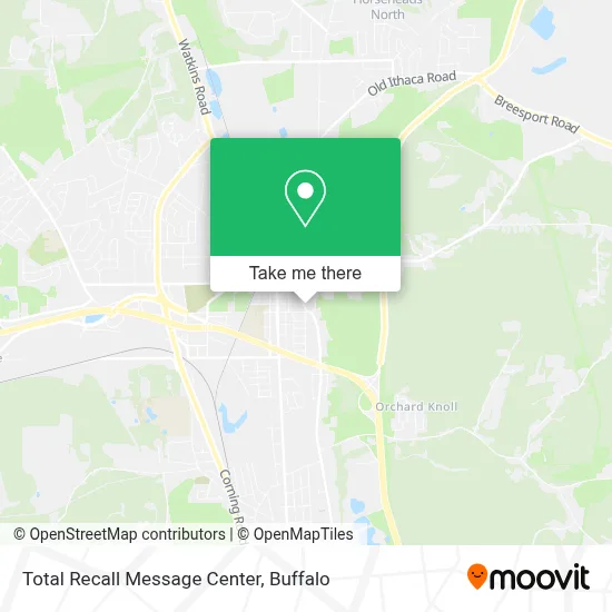 Total Recall Message Center map