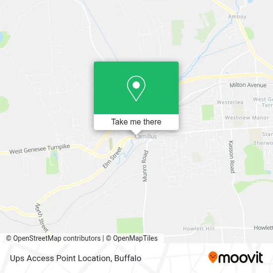 Ups Access Point Location map