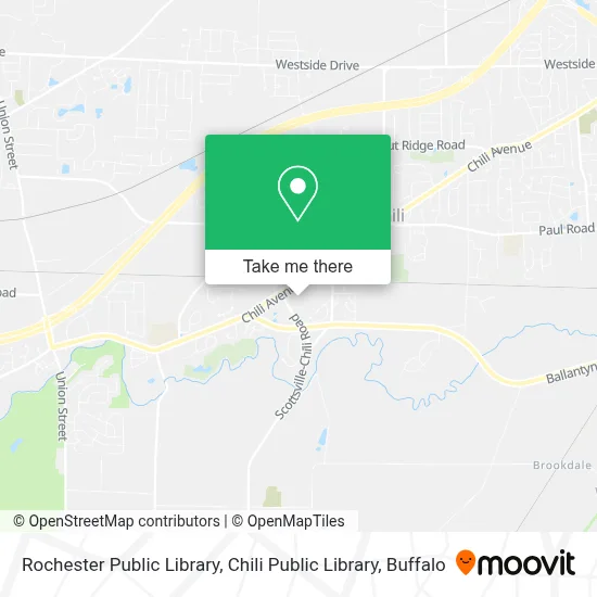 Rochester Public Library, Chili Public Library map