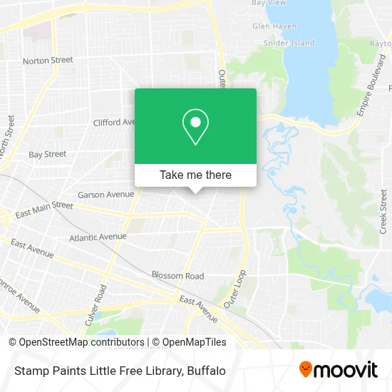 Stamp Paints Little Free Library map