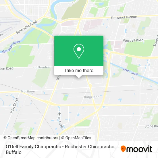 O'Dell Family Chiropractic - Rochester Chiropractor map