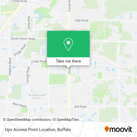 Ups Access Point Location map