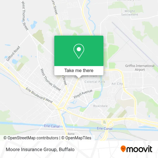 Moore Insurance Group map