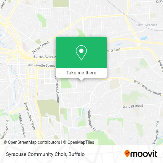 Syracuse Community Choir map