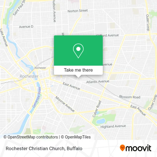 Rochester Christian Church map