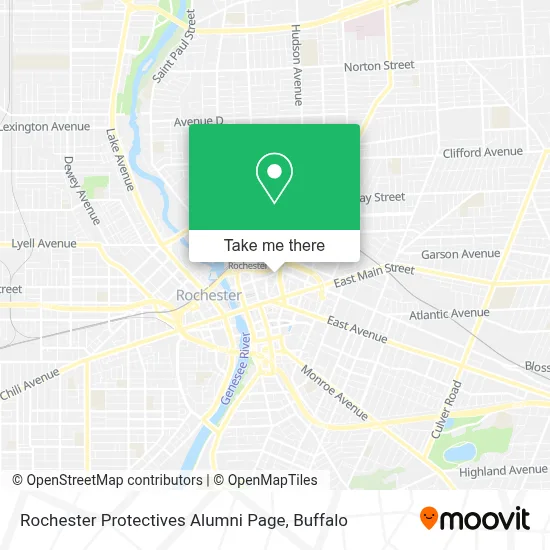 Rochester Protectives Alumni Page map